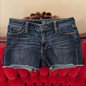 Gap Women's Dark Blue Denim Shorts